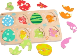 Classic World puzzle en bois multicouche Œufs jurassiques