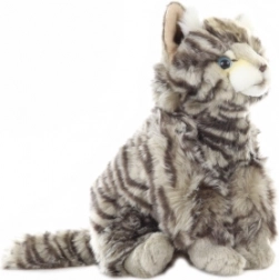 Plush Cat with Realistic Pattern