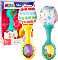 Set of Sensory Rattles with Soft Ball Colorful