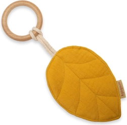 Bijtring New Baby Leaf mosterdkleur