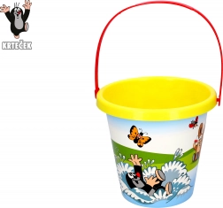 Bucket with LITTLE MOLE motif 1.5 l yellow