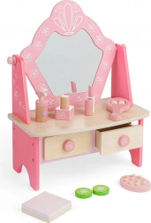 Houten cosmetische kaptafel voor kinderen roze