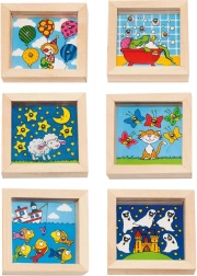 Houten zakspelletje Kogel in het gaatje van GOKI