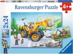 RAVENSBURGER Puzzle Heavy Machinery in Action 2x24 pieces