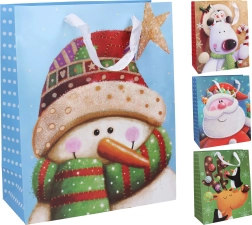 Cadeautas Kerst middelgroot