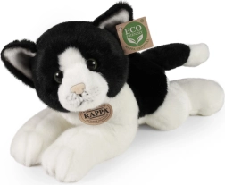 Plush Black and White Reclining Cat 30 cm from Rappa