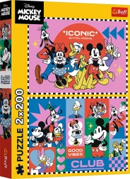 Puzzel 2×200 stukjes Disney – tijd met vrienden
