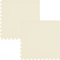 HUMBI foam vloerkussen 120 × 60 cm, grote waterdichte puzzel, crème, 2 stuks