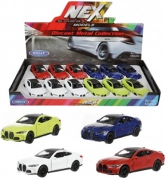 Die-cast car model Welly BMW M4 12 cm with pull-back action