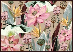 Flower Puzzle: Lotuses and Proteas 1000 Pieces