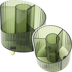 Clear Green Stationery Organizer