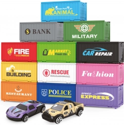 Containerspeelplaats met 6 containers