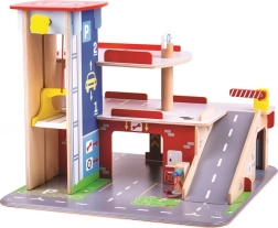 Bigjigs Toys Garage met parkeerplaats