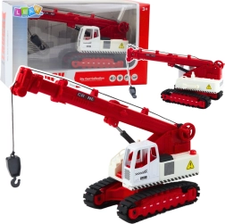 Grue sur chenilles pour enfants avec cabine rotative, lumières et sons