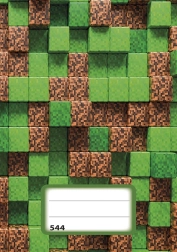 Schrift A5 met lijnen Pixel Cubes