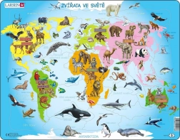 Larsen educatieve puzzel Dieren van de wereld 28 stukjes