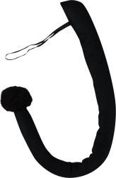 Duivelstaart van vilt met vormbare draad