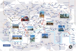 Bureau-onderlegger Londen