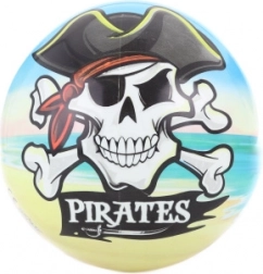 Bal met piratenmotief 23 cm