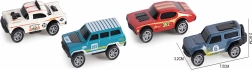 Voitures miniatures en métal 7,5 cm – lot de 4