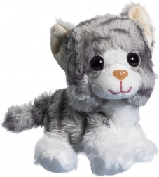 Chat Gris en Peluche 17 cm