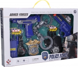 Police toy weapon set for kids 18 cm with sound effects