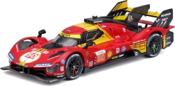 metalen model bburago ferrari 499p 1:43 – winnaar 24u le mans 2024 in beschermende box