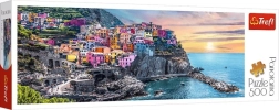 Panoramische puzzel 500 stukjes Vernazza bij zonsondergang, Italië