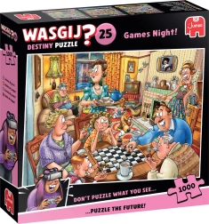 JUMBO Puzzle Wasgij Destiny: Game Night 1000 Pieces