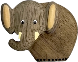 Houten magneet olifant van opzij 2Kids Toys