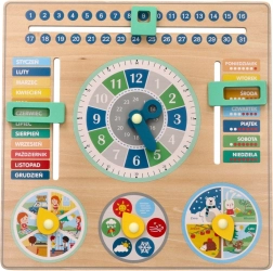 Houten educatieve kalender - bord voor kinderen