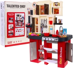 interactieve kinderkeuken met watertap, licht en geluid, 58 delen