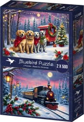 Bluebird puzzle Noël arrivent 2×500 pièces