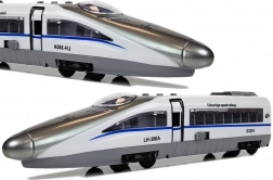 Pendolino-treintje met trekmechanisme wit met geluid en licht