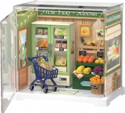 RoboTime 3D houten miniatuur – groente- en fruitwinkel