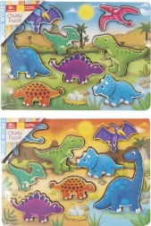 Houten inlegpuzzel dinosaurussen