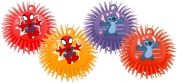 Harige rubberen bal 230 mm – SPIDEY en STITCH (mix van motieven)