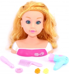 Styling head with accessories 22 cm