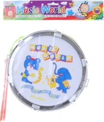 Plastic trommeltje met diertjes voor kinderen