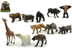 Animaux de safari ZOO en plastique 10 cm – assortiment d’espèces - 1 pièce