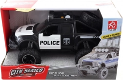 Politieauto met batterijen en vliegwiel