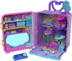 Polly Pocket vacation resort in a roll-away trolley