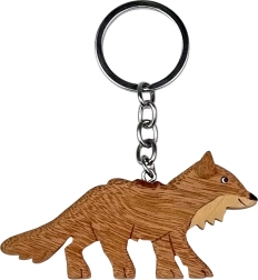 Houten sleutelhanger vos groot – 2Kids Toys