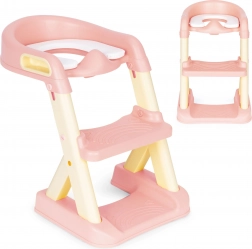 Kinder WC-bril met trapjes roze ECOTOYS