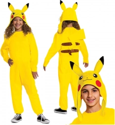 Kinderkostuum POKEMON Pikachu kigurumi 127–136 cm (7–8 jaar)