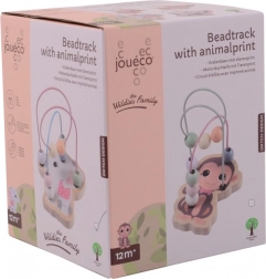 Houten kralenlabyrint met diertjes