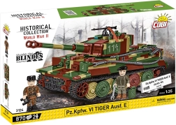 Bouwset COBI Pz.Kpfw. VI Tiger Ausf. E – tank op schaal 1:35, 870 onderdelen
