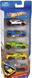 Collection Hot Wheels de cinq petites voitures