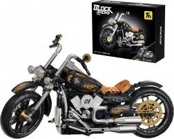 Kit de construction moto noire 455 pièces