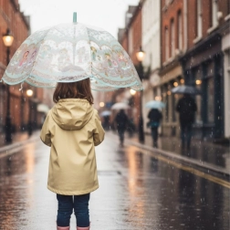 Transparante kinderparaplu Tinyly van DJECO